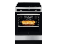 Kuchenka elektryczna ELECTROLUX LKI64022BX Termoobieg, AquaClean, Funkcja Pizza, Funkcja Hob2Hood, 59,6cm